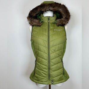 Klim ‘Waverly’ Insulated Vest Detachable Fur Trim Hood Women’s Size Medium